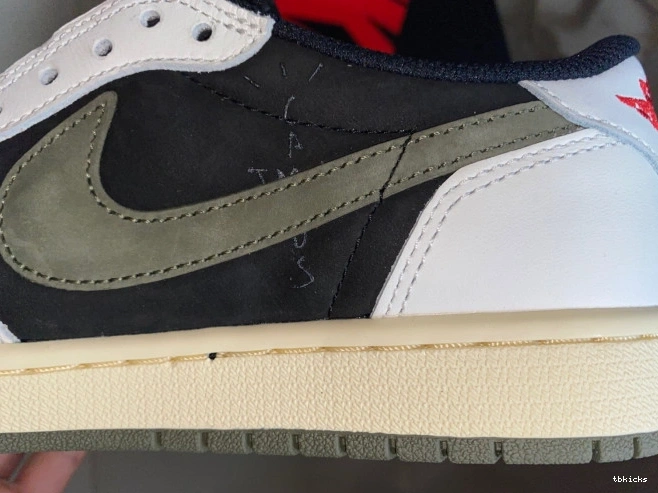 Rep TB Scott x 1 Travis Air Jordan Low OG DZ4137-106 WMNS Olive 0721